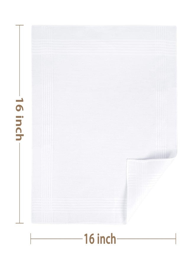 Selected Hanky Men's Handkerchiefs,100% Soft Cotton,White Classic Hankie Pack of 6 - Image 5